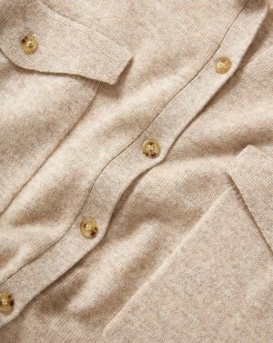 Ayton Merino-Cashmere Knit Top Oatmeal