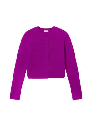 Skyler Cashmere Cardigan Fuchsia