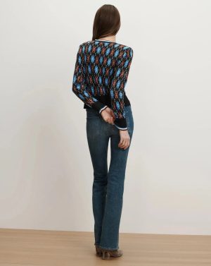 Sylvane Argyle Cardigan Black Multi